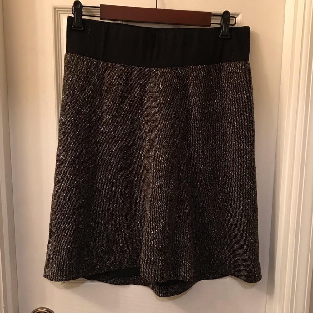 Grey Tweed Maternity Skirt